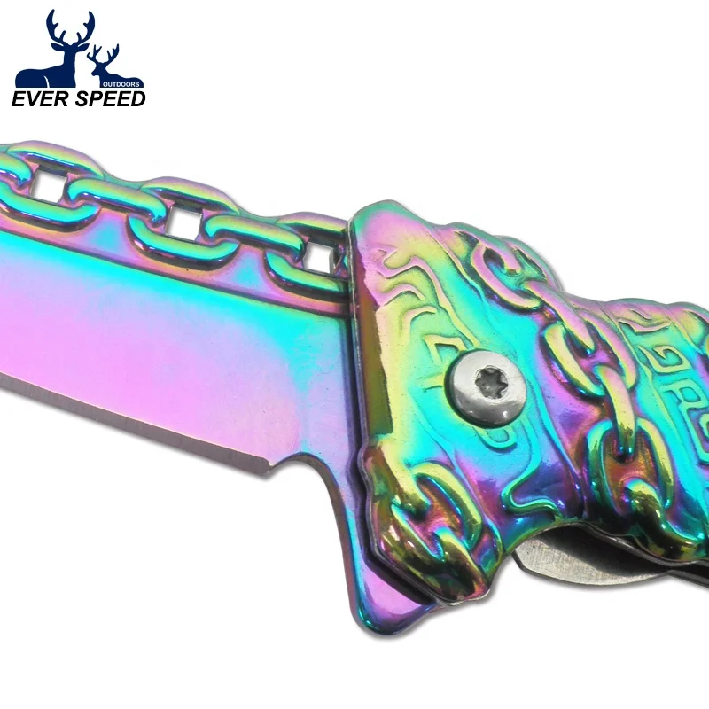 High quality camping pocket folding tactical knife survival