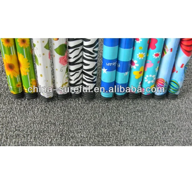 Household Cleaning Tools 120*2.2cm 120*2.38cm Wood Stick Pvc Coated Flower Wooden Broom Holder