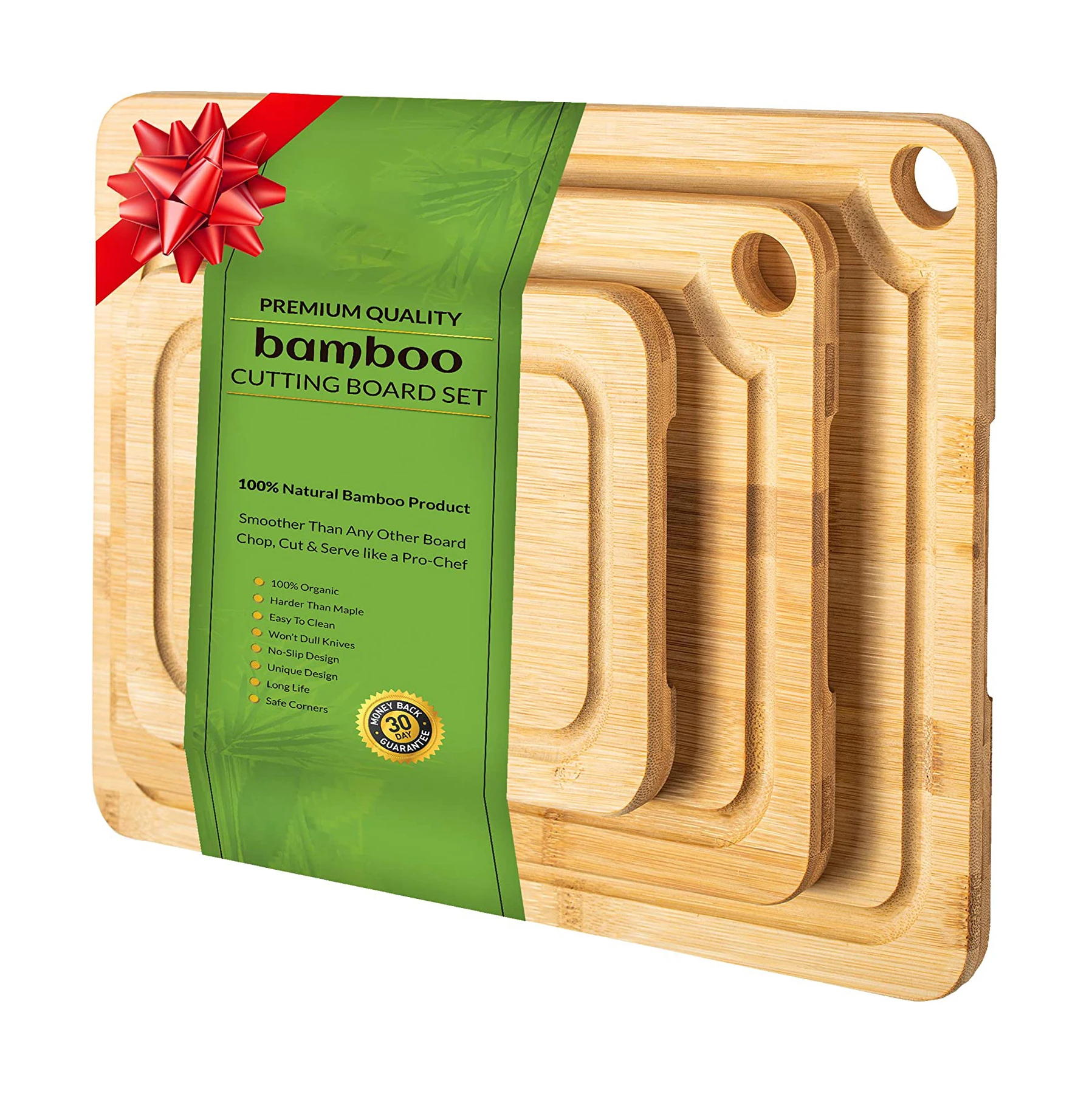 Cheap hot sale top quality  bamboo cutting board set of 3