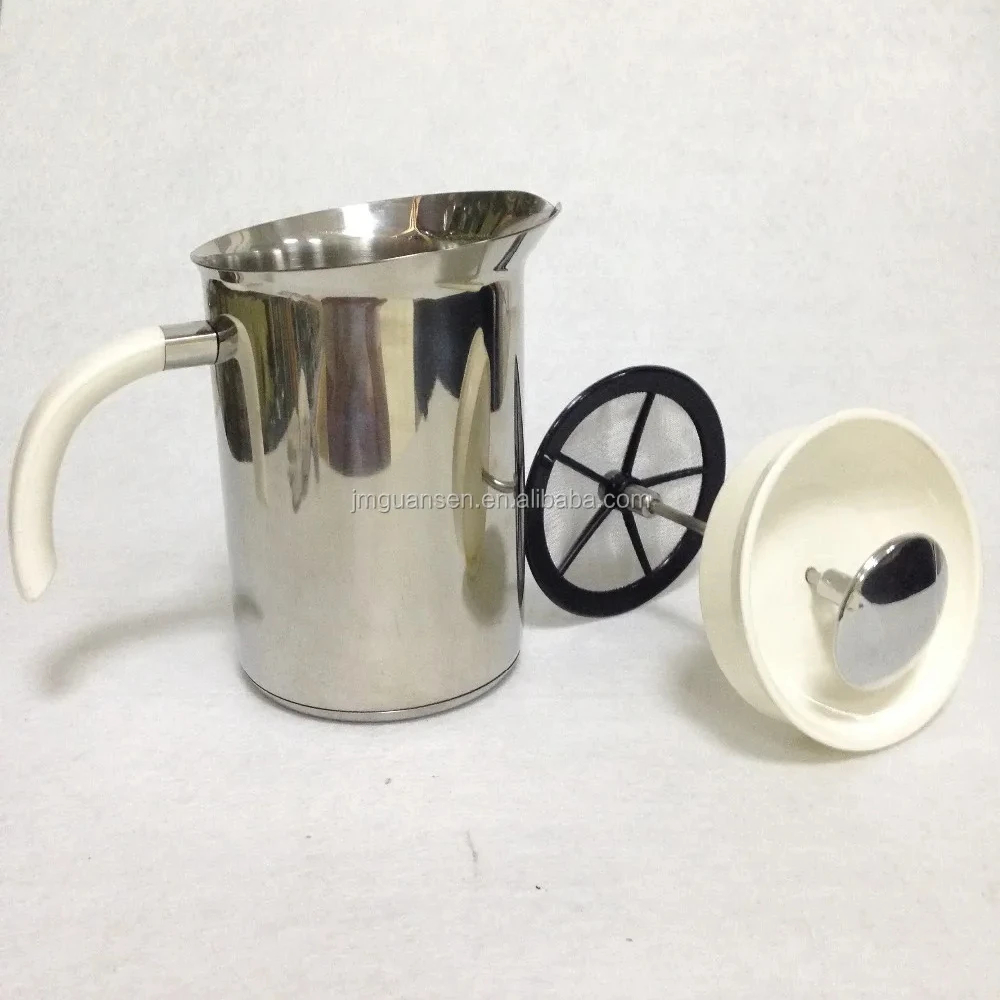 New Coffee & Tea Tools Metal Brewing Coffee Stainless Steel Milk Frother Foam Maker