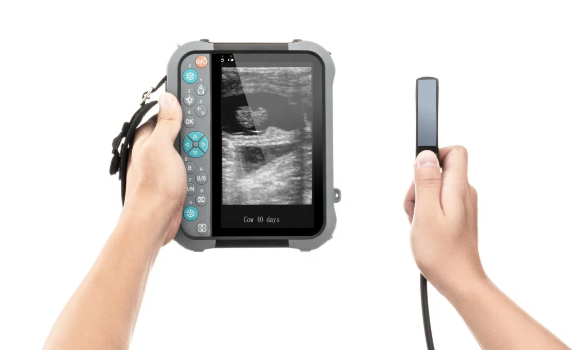 Less than 1kg Fully waterproof IPX5 Pseudo color Multiple channels electrical scanning veterinary ultrasound