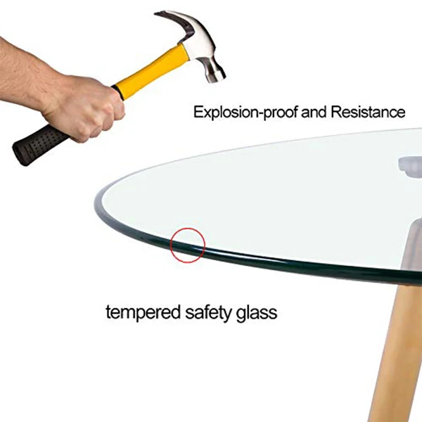 Modern decor furniture round glass table for Kitchen