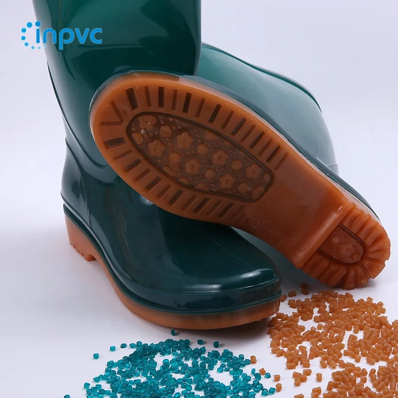 crystal pvc granules for rain boot pvc compounds for rain boot  raw material for rain boot transparent color