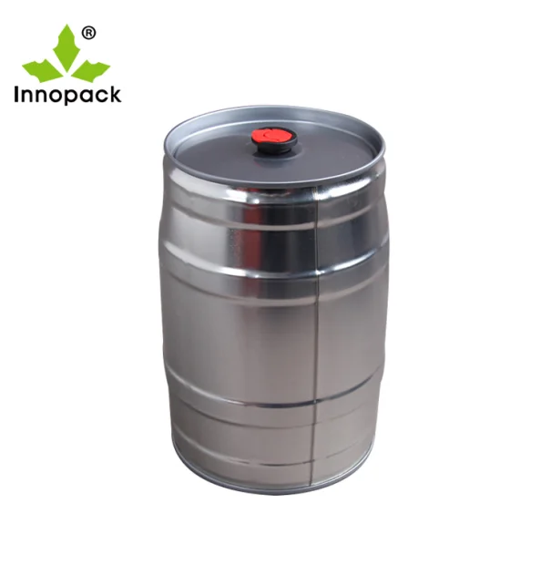 Factory hot sale direct sale 5L mini round stainless steel metal wine barrel with tap