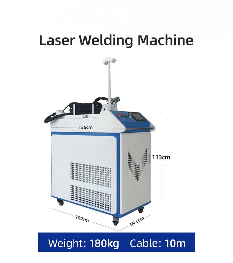 5% Price Off Diaotu 1000watt  Hand-held 2mm Thickness Fiber Laser Welding Machine for Iron Steel Welding