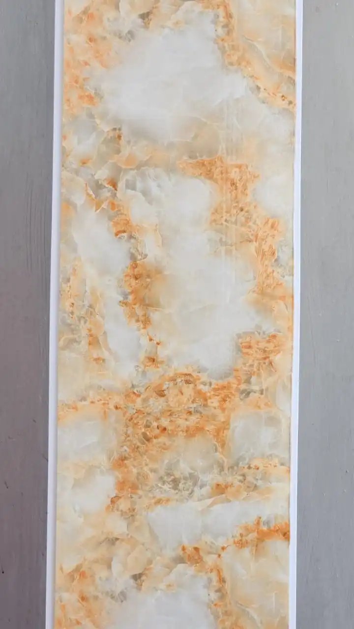 Roof Decorative Interior Cheap Black Marble Glossy PVC Panel Ceiling Design For Bedroom