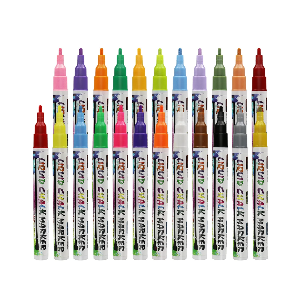 1mm Fine Tip Wet Erase Liquid Chalk Pen Marker