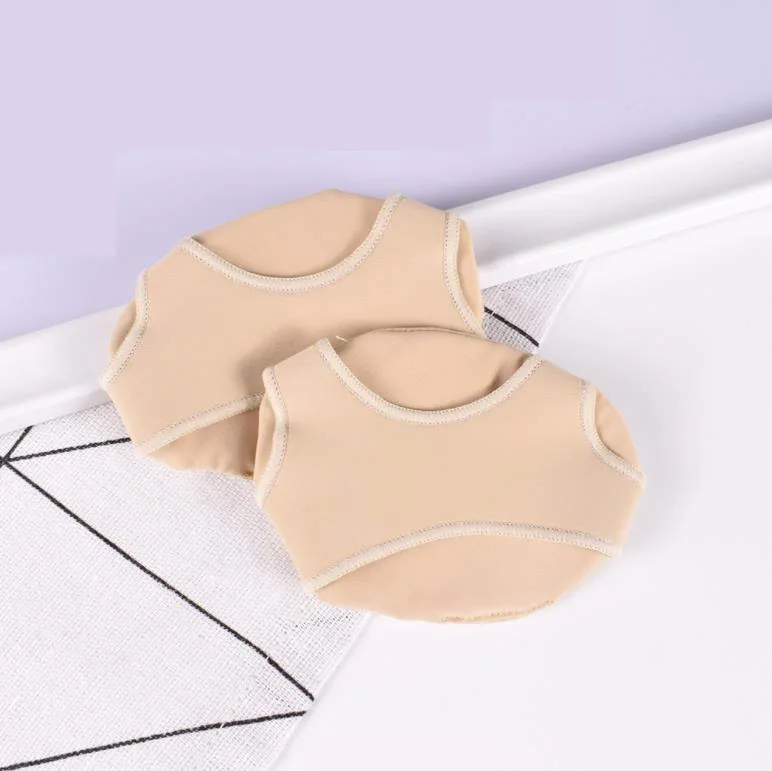 Gel Metatarsal Ball of Foot Cushion Pads High Quality Fabric Opp Bag Beige Silicone Shoes and Insoles Silicone Sock Foot Care