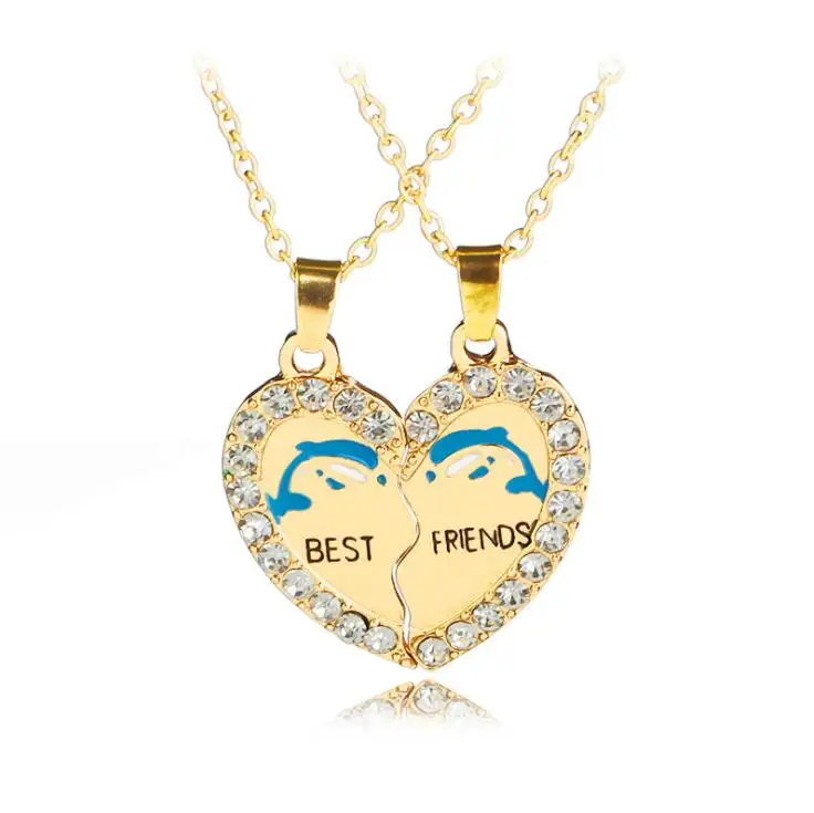 Friendship Personalised Best Friend Forever Charm Pendant Necklace Gift BFF Jewelry
