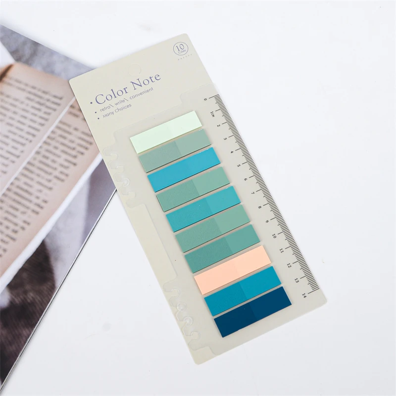 Fluorescent Pet Strip Arrow Memo Sticky Notes Repositionable Color Page Markers Books Index Tabs Annotation Tabs for School