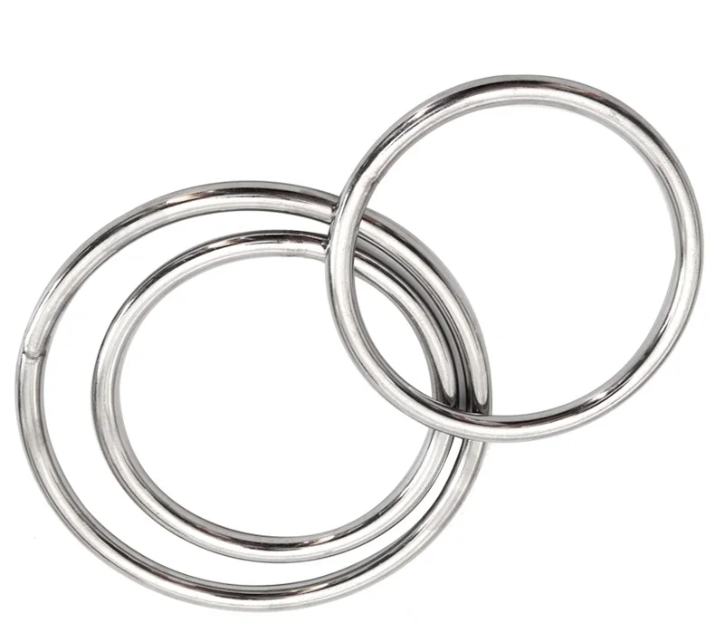 
High Strength Marine 304 Stainless Steel Welded Round O Rings Boat Rigging Hardware 
