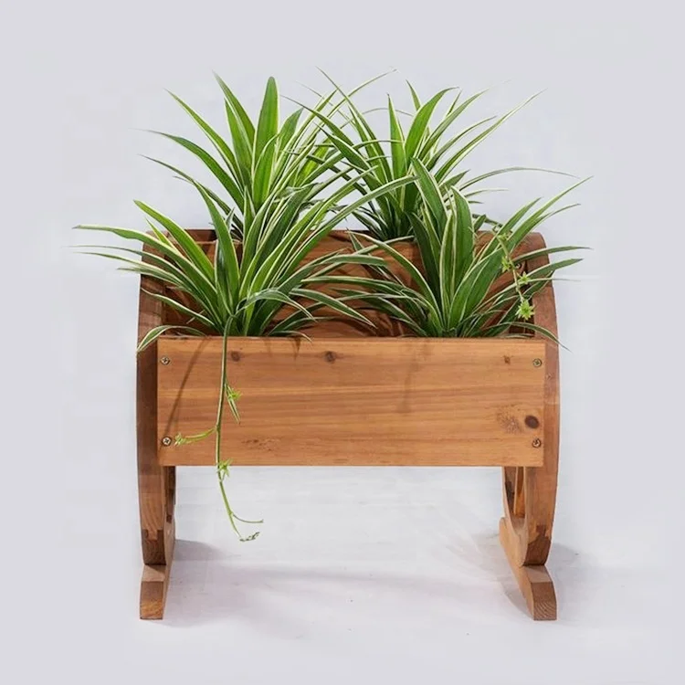 Plant Pot, Planter Box Wooden Garden Wheel Flower Vase POTS Flower Basket Flower Tub Flower Kettle/sprinkler Flower/green Plant