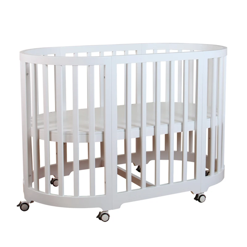 Nashow LMBC-082AS baby furniture baby oval cot bed baby crib
