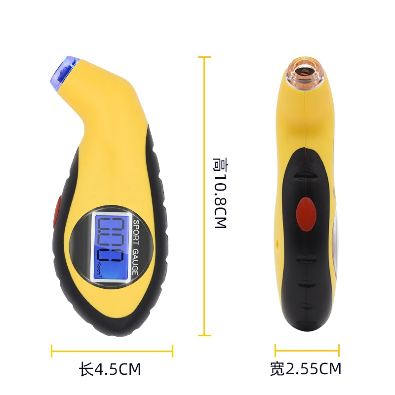 SFUTOOLS Bicycle Bike Car Tire Diagnostic LCD Display Universal Car Digital Tire Pressure Tool Gauge Tpms Tyre Valve 3-150psi Ce