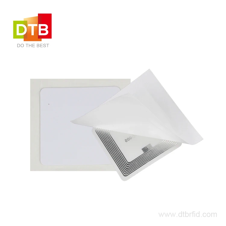  DTB 13.56mhz Library Book Sticker ICODE SLIX2 Adhesive RFID