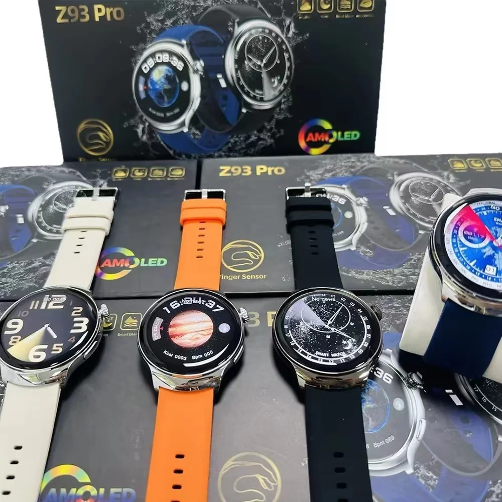 Popular Z93 Pro Round Smart Watch Sport Smart Bracelet Full Touch HD Screen Waterproof Smartwatch Fitness Tracker