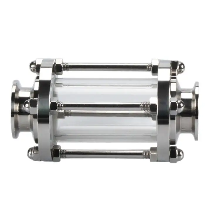 Sanitary Stainless Steel Welded Thru Sight Glasses External Threaded Tri-Clamp