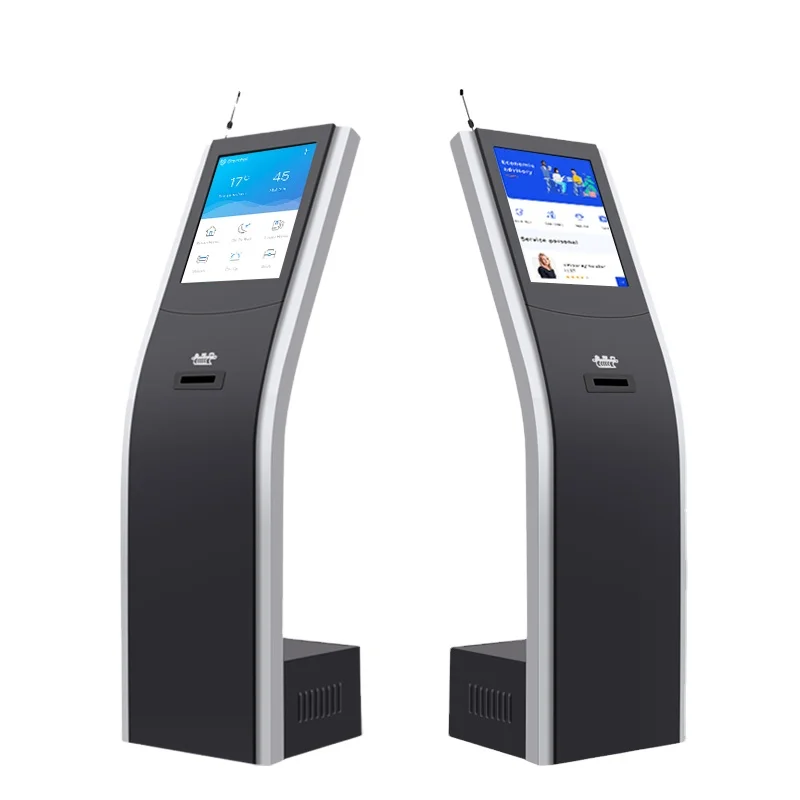 Self service queue management system kiosk for hospital/bank touch screen digital signage totem