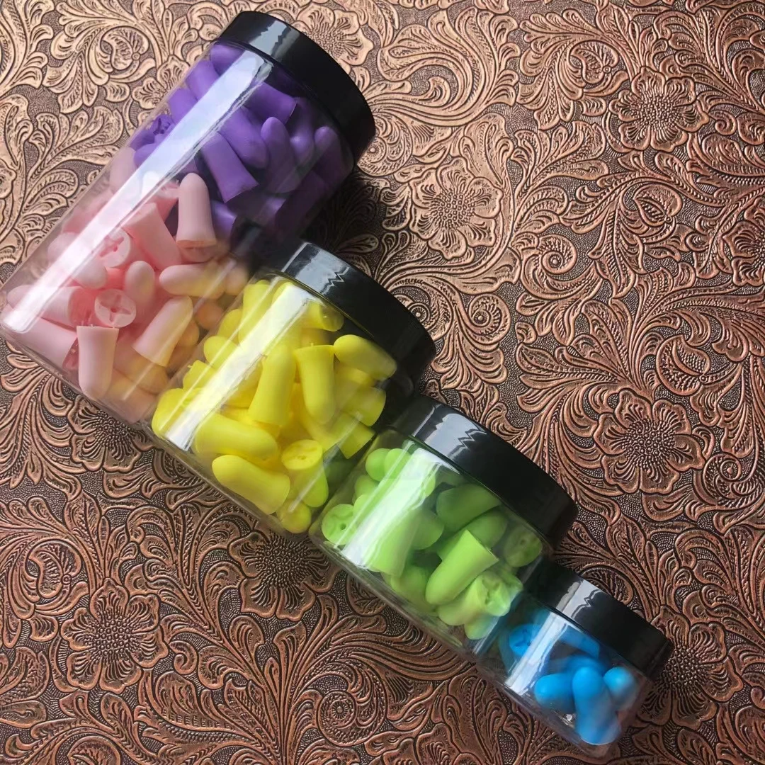 5/20/30/40/60Pcs Noise Reduction Earplugs For Travel Sleeping Lightweight Portable Soundproof Foam Earplugs