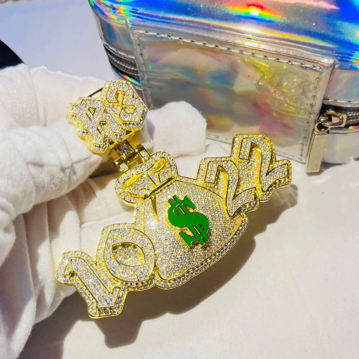 Fine Jewelry 925 Sterling Silver Hip Hop Jewelry Pendants Men Hip Hop Jewelry Pendants For Artist