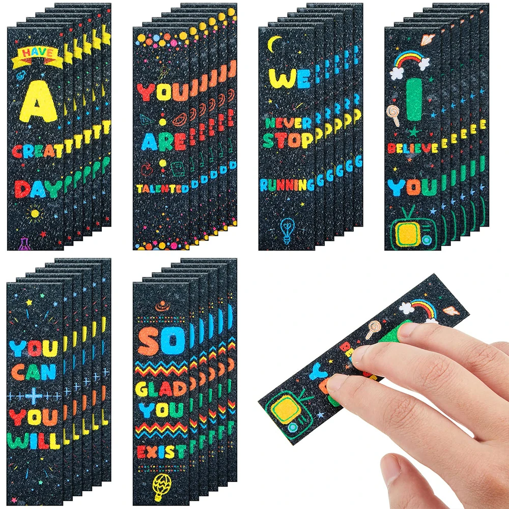 Wholesale Price Colorful Relief Strips Calming Stress Relief Anxiety Sensory Stickers for Phone Laptop