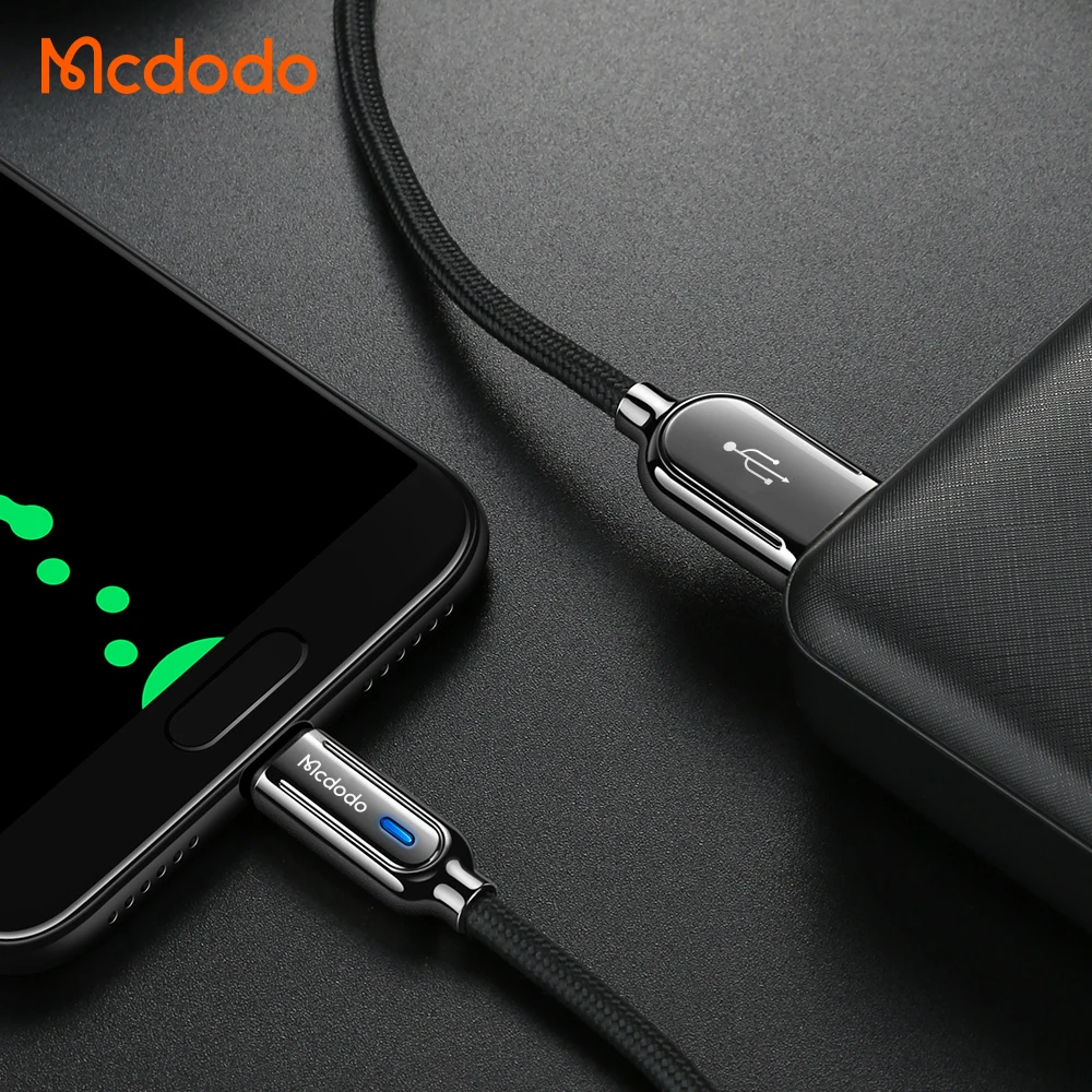3Ft 5Ft Auto Power Off Led Charging Cable QC4.0 QC3.0 Fast Charging Android Cable Micro Usb Data Charging Charger Cable