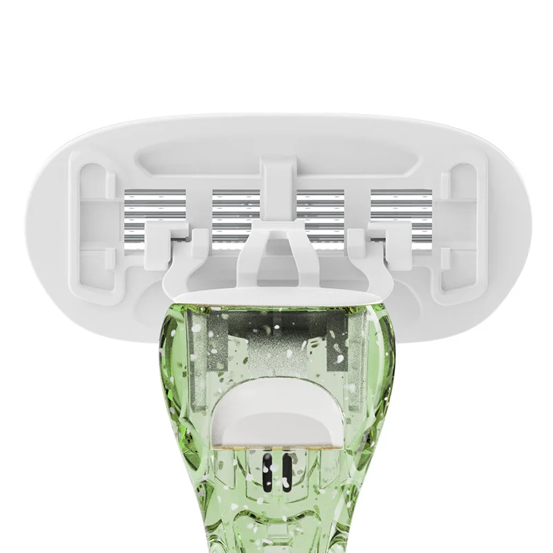 wholesale 5 blades high quality  women shaving razor with extra replaceable razor cartridge