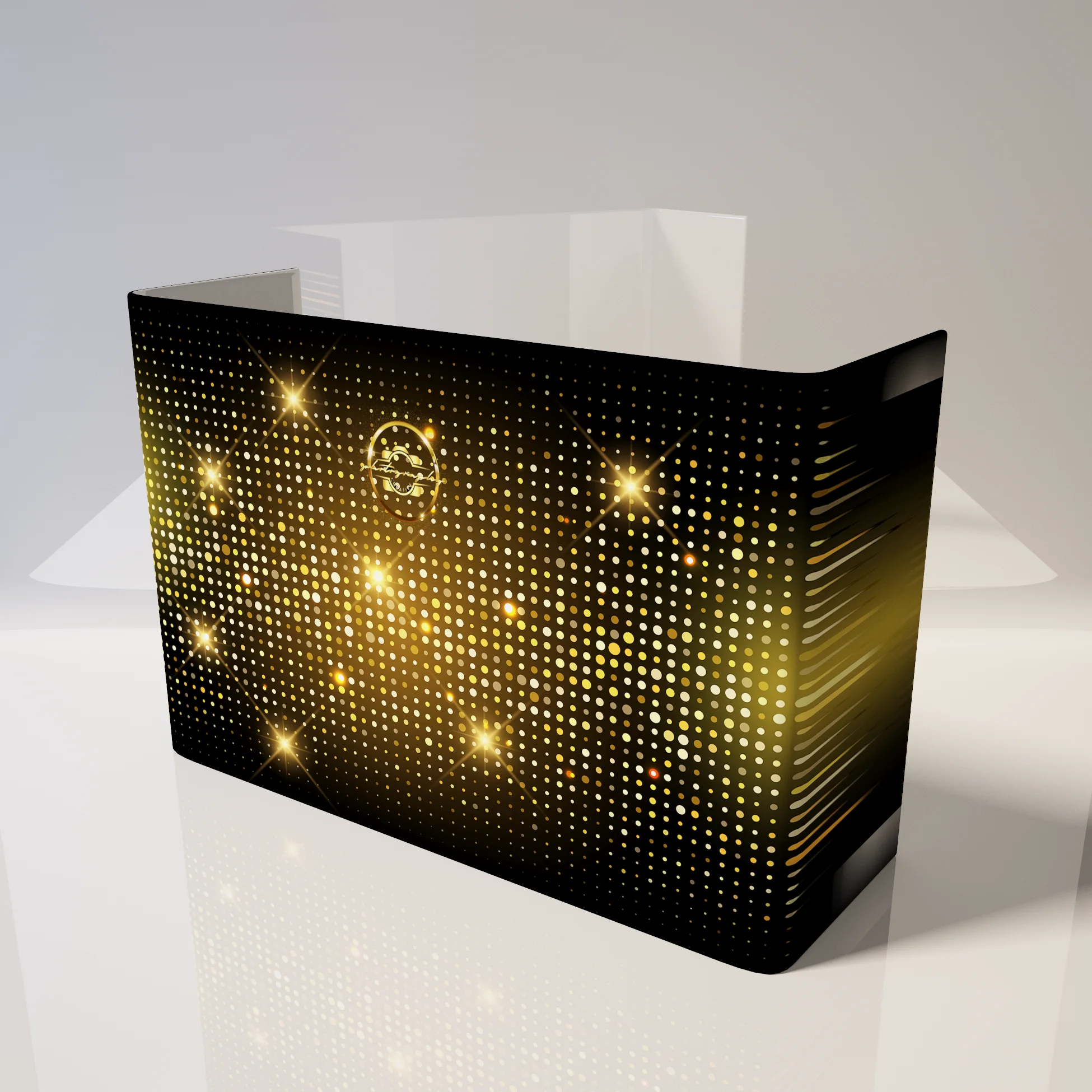 Custom Logo Semi Circle Portable DJ Facade Booth for Wedding Party