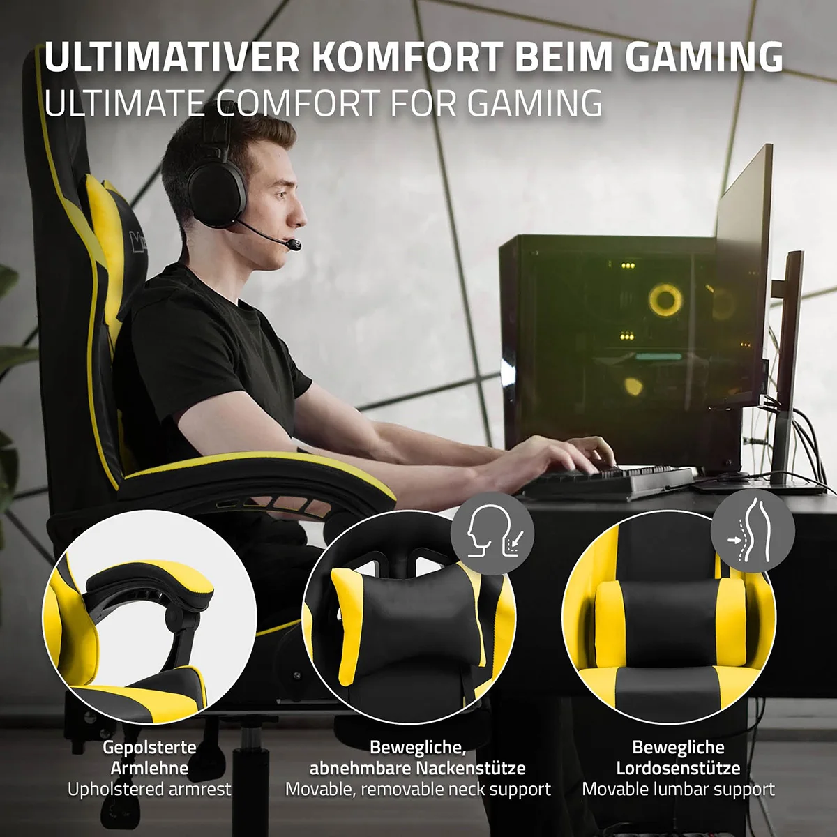 Professional Ergonomic Gaming Chair Zero Gravity pc Gamer Sillas with Footrest and Bluetooths Music Speakers Office Gaming Chair