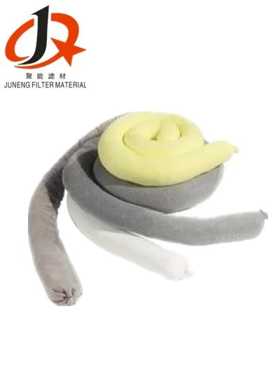 JUNENG White Oil Absorbent  Socks   Environmentally Friendly Dealing With Oil Spill