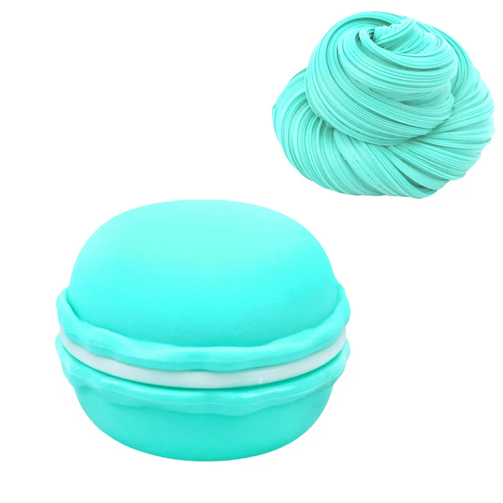  Hot New Release 3 Pcs 100ml Macaron Fluffy Slime Set Toys Stress Relief for Kids