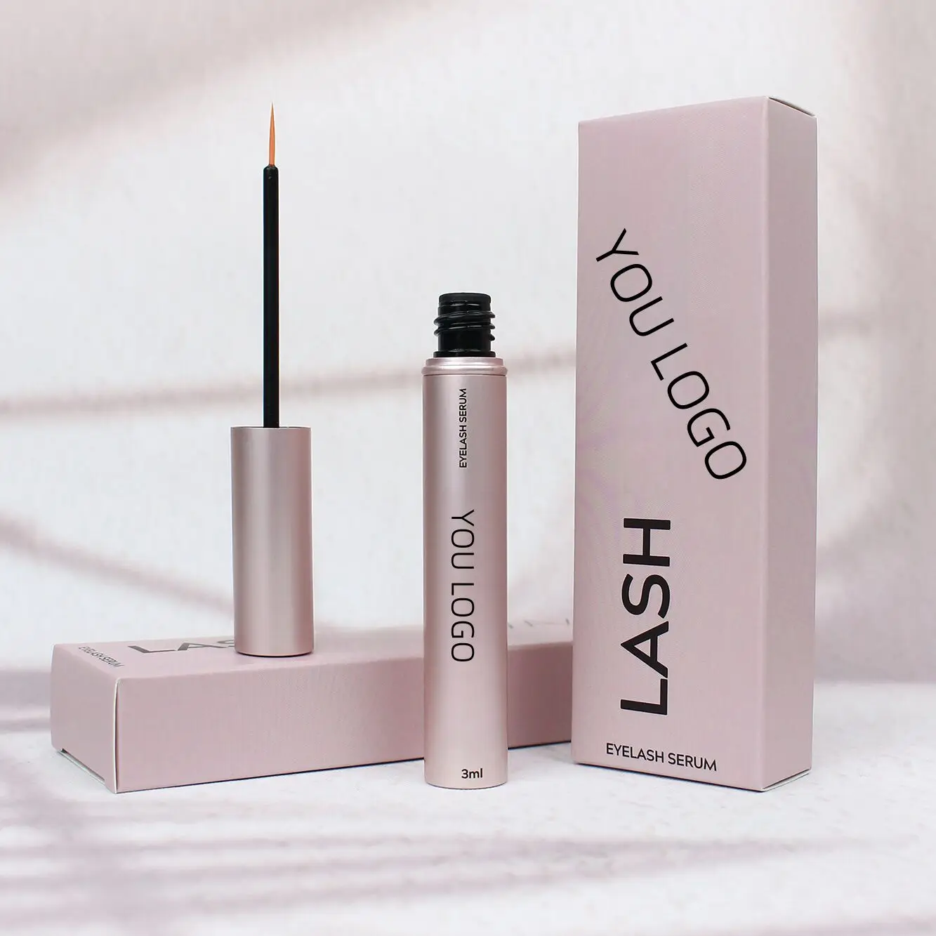 Allergy-free nourishing lash serum mascara clean ingredients 100% Organic eyelash and eyebrows serum growth