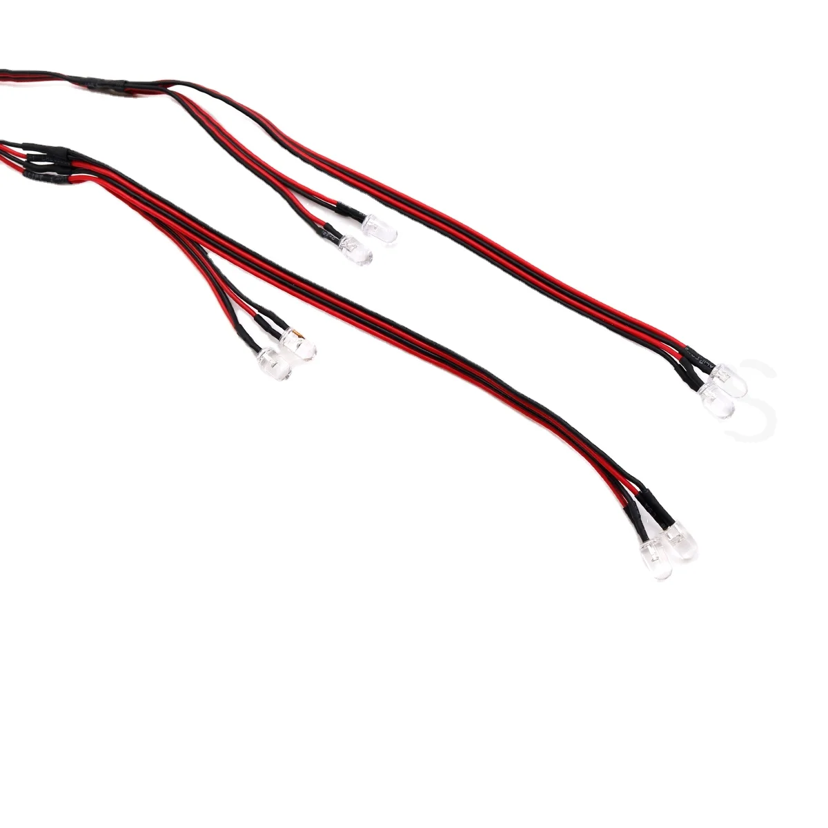 Турбо Гонки 4 светодиода 3-й свет комплект Система лампы радиоуправляемые автомобили грузовики Белая светодиодная фара для 1/10 1/8 автомобилей