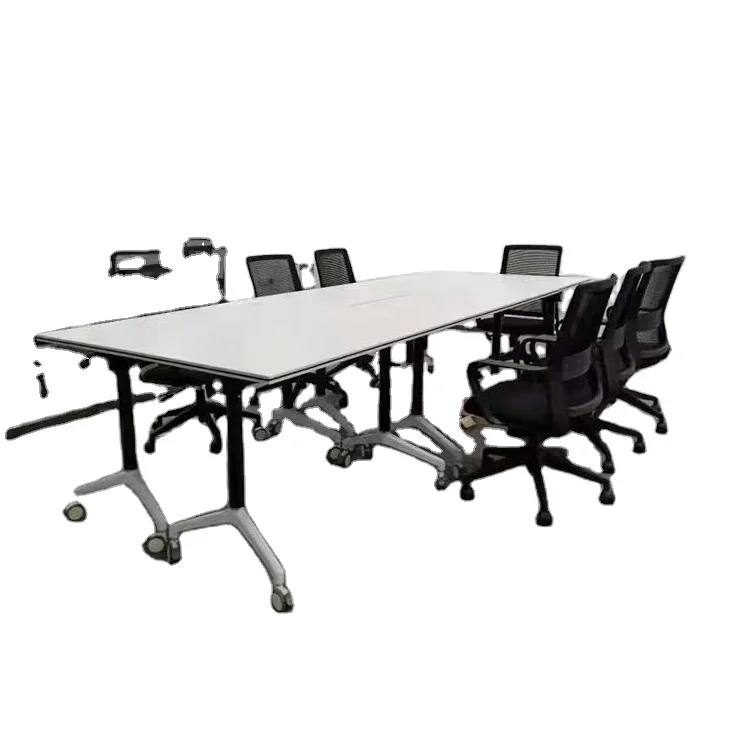 High Quality Modern White Modular Folding hospita doctor Table Foldable Office Conference Training Table