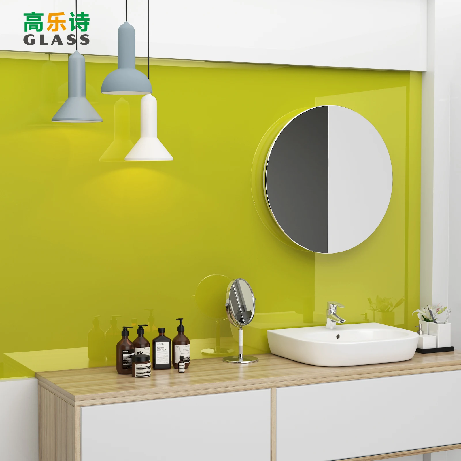 Decorative Glass Board Back Painted Tempered Glass Splashback Glass For Kitchen Home Office