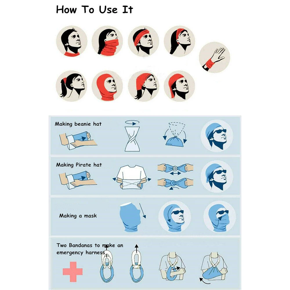 Men Women Sunshade Collar Magic Tube Scarf Head Face Neck Gaiter buffs Bandana Bicycle Fishing Outdoor Sports Headwear Scarf