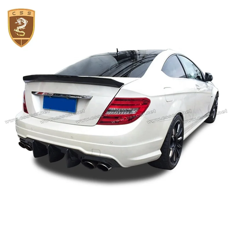 Good Price Carbon Fiber Material Vors Style Wing Spoiler For Benz C Class Two Door W204