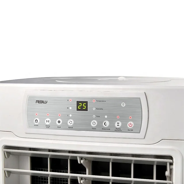 Home office use big size 45L water tank commercial evaporative air cooler fan with remote control