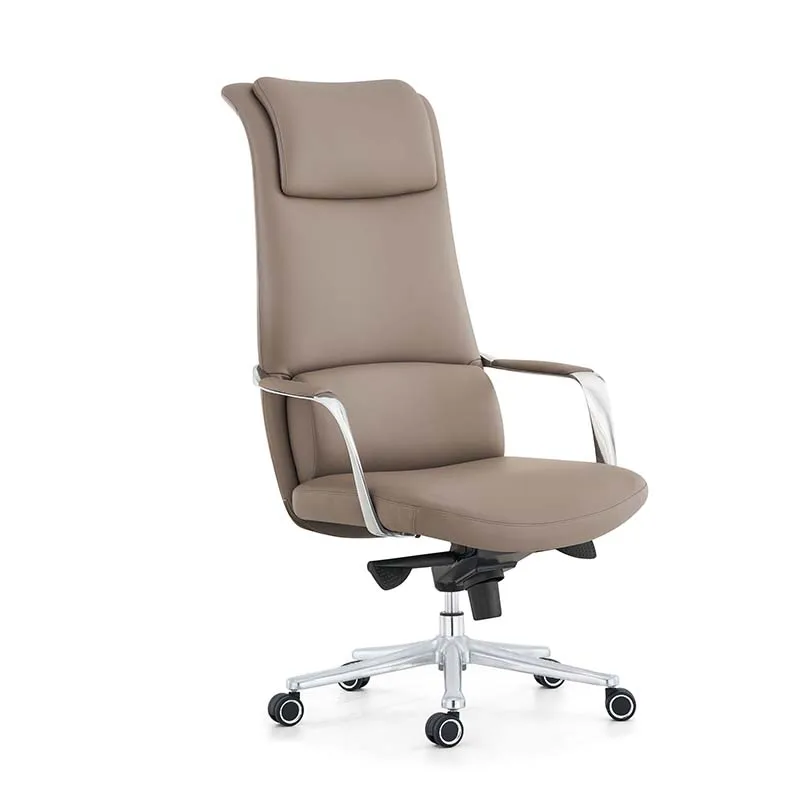 Luxury Modern Adjustable Swivel Manager Executive Ergonomic Genuine Leather Recliner Office Chair