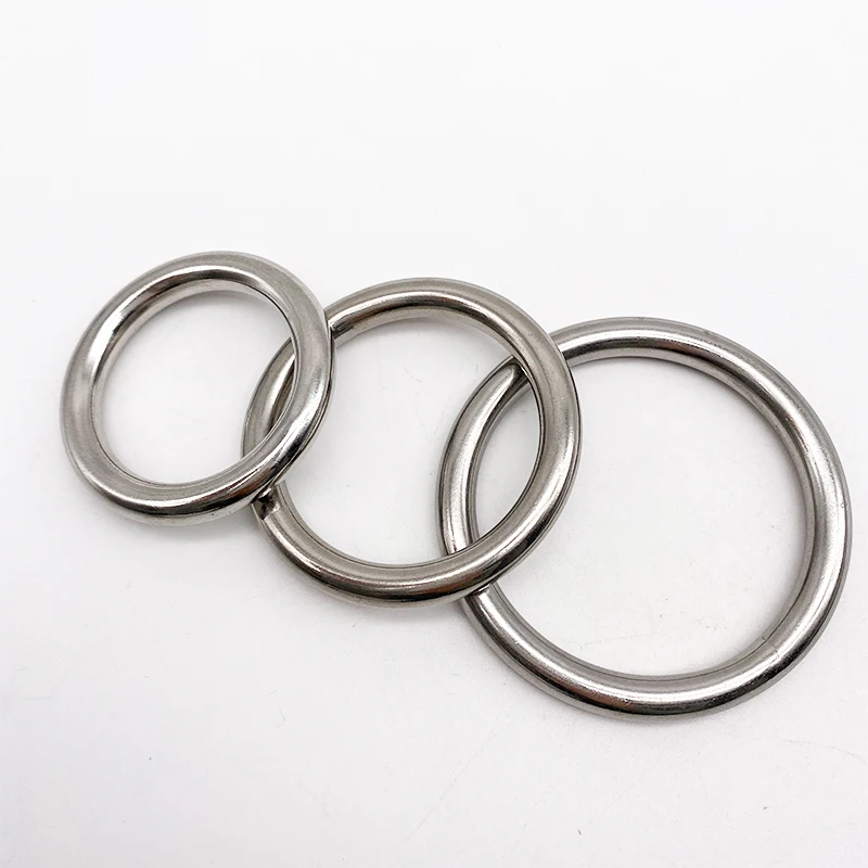 Hot Sale Pet Accessories Dog Collar Stainless Steel Solid Seamless Welding O Ring