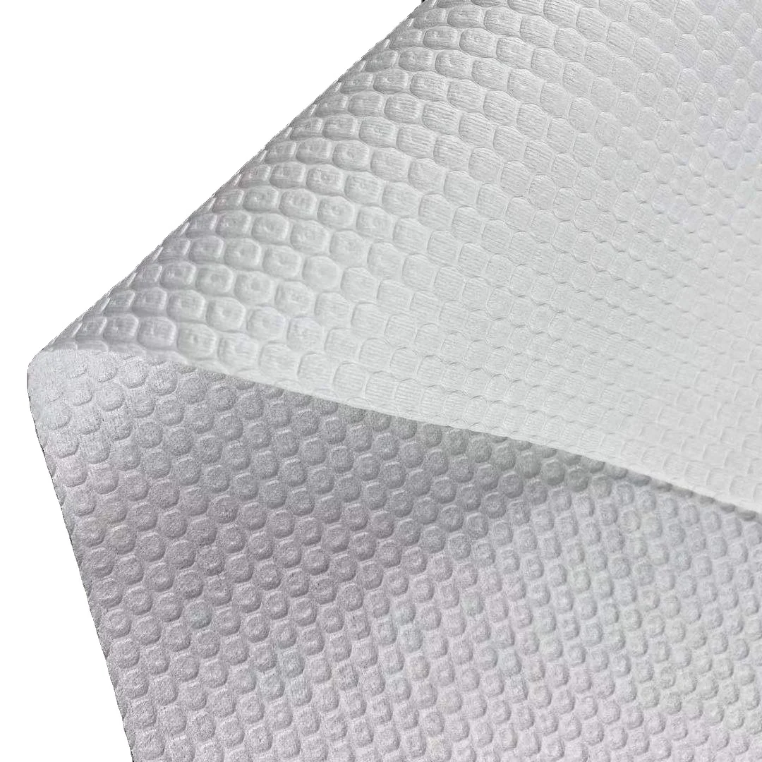 Degradable pp wood pulp spunlace non-woven fabric for wet wipes