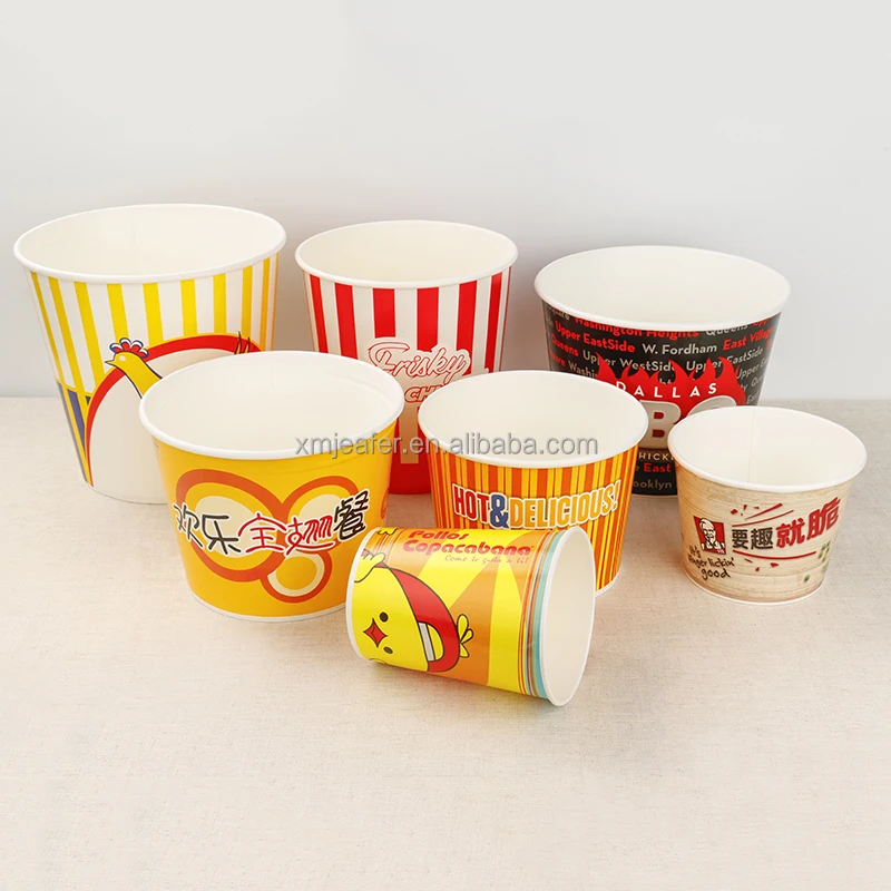 Take away Disposable KFC Chicken Paper Bucket