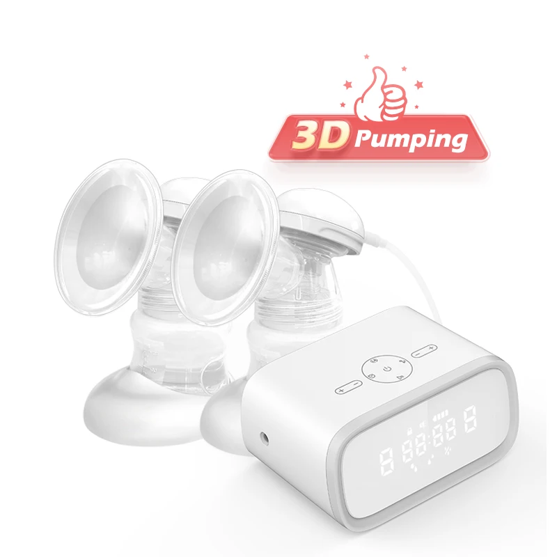 Natural feeling 3D pumping hospital grade double side electric breast pump dual motor mother care breastfeeding pump
