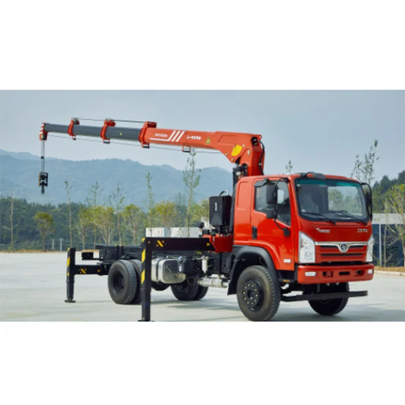 10 Ton Hydraulic Telescopic Boom Truck Mounted Crane SPK8500 knuckle boom Mobile Truck Mounted Crane