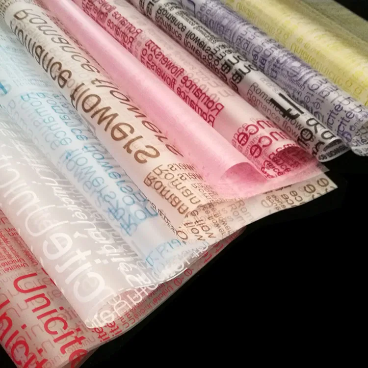 Factory Direct Bouquet Best Quality Waterproof Wrapper 20sheets/bag Foil Wrapping Paper Flower Paper For Packaging
