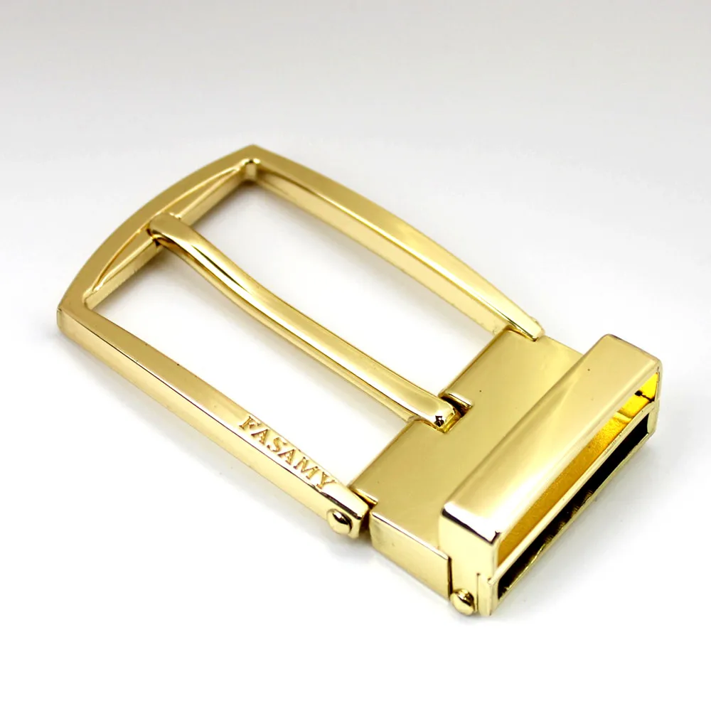 Custom Gold color Ratchet Clip Pin Belt Buckle Manufacturers