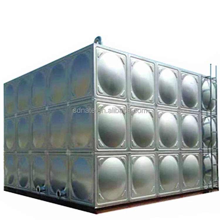 Stainless Steel 304 Sectional Water storage Tank for Various Kinds of capacity from 1m3~5000M3