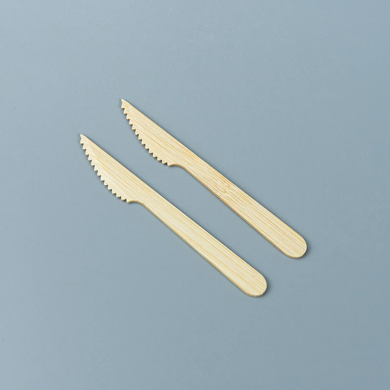 wholesale nature organic 170 mm bamboo knife fork disposable