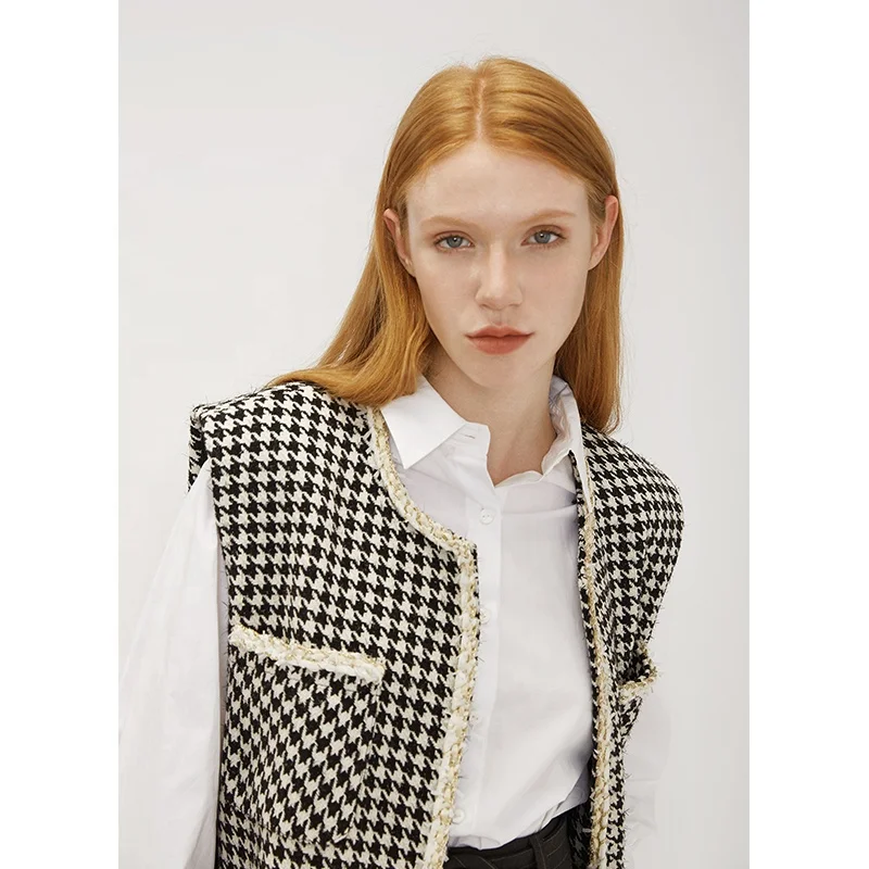 Верхняя одежда, шерстяная формальная кружевная жилетка, модная трендовая куртка, оптовая продажа, деловые профессиональные офисные костюмы для женщин