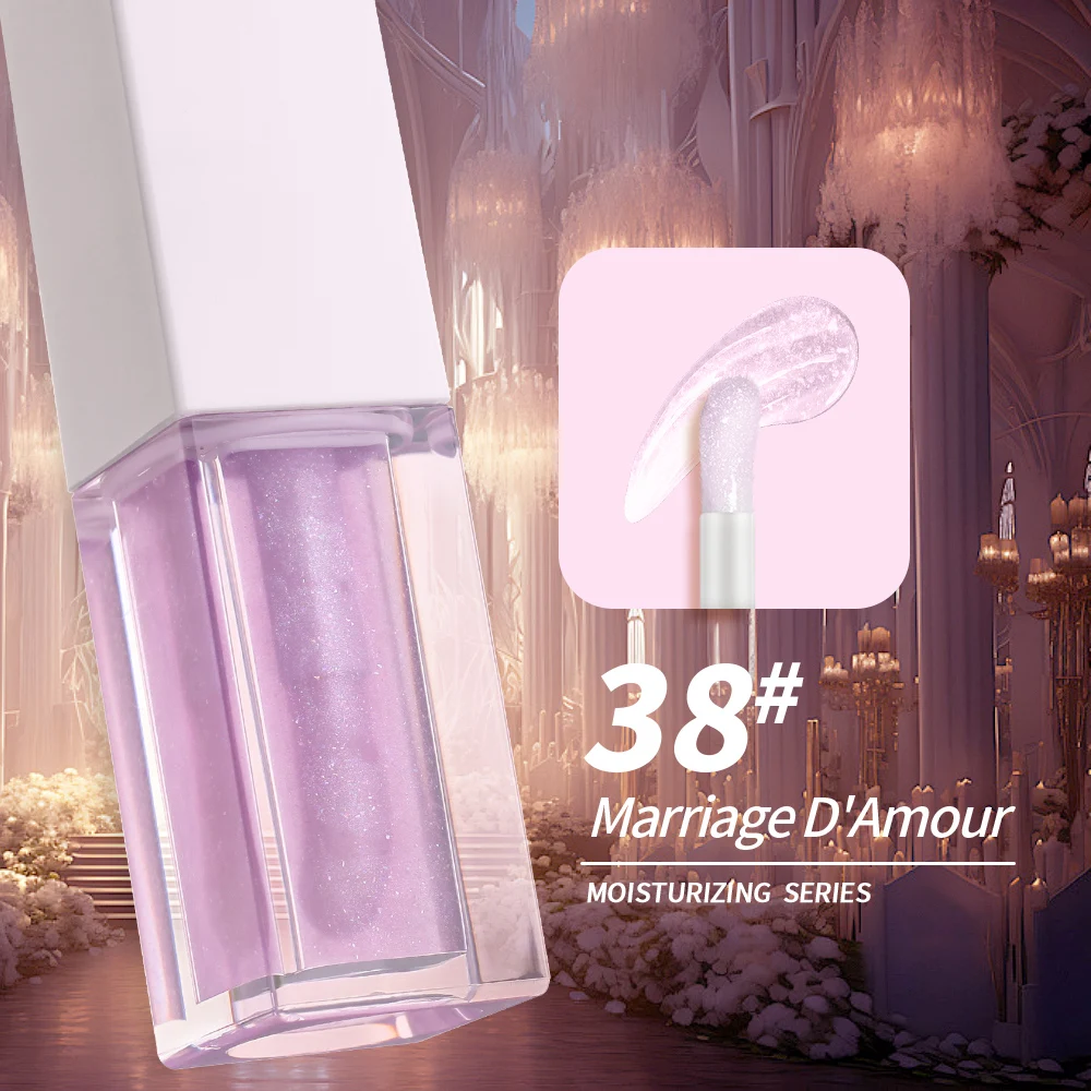 42 colors lip oil  Custom Logo Vegan Makeup Lip Care Oil Vegan Moisturizing Lasting Hydrating Plumping Lip Oil